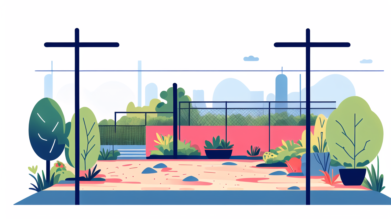 modern tropical garden
