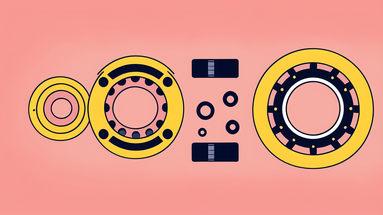 6208 C3 bearings in a sophisticated orange and black mechanical device.