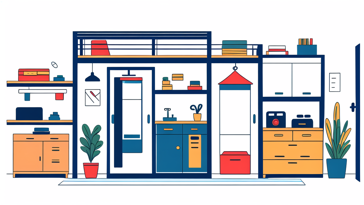 Modern office with desk, computer, plants, and wall recliner sofa for productivity