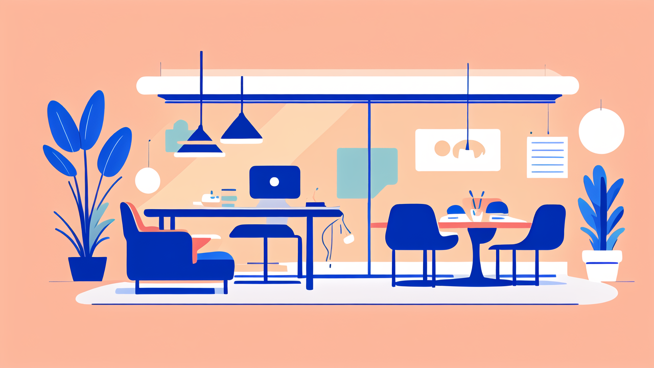 Modern dining room with Smart Buy Furniture and a Mesh Office Chair in view.