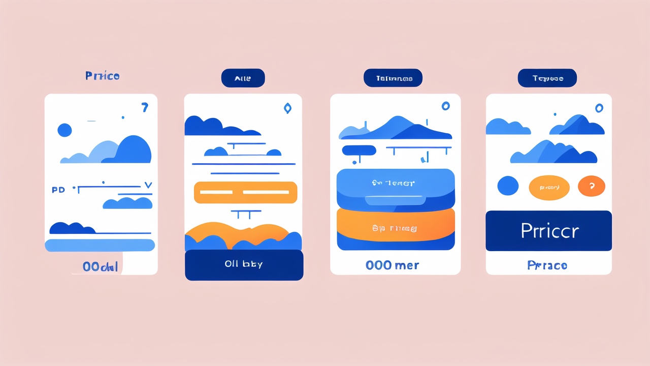 Four stylized theme cards: Pricco, Aile, Talinnas, Tepao; Fiber Material Price Forecast