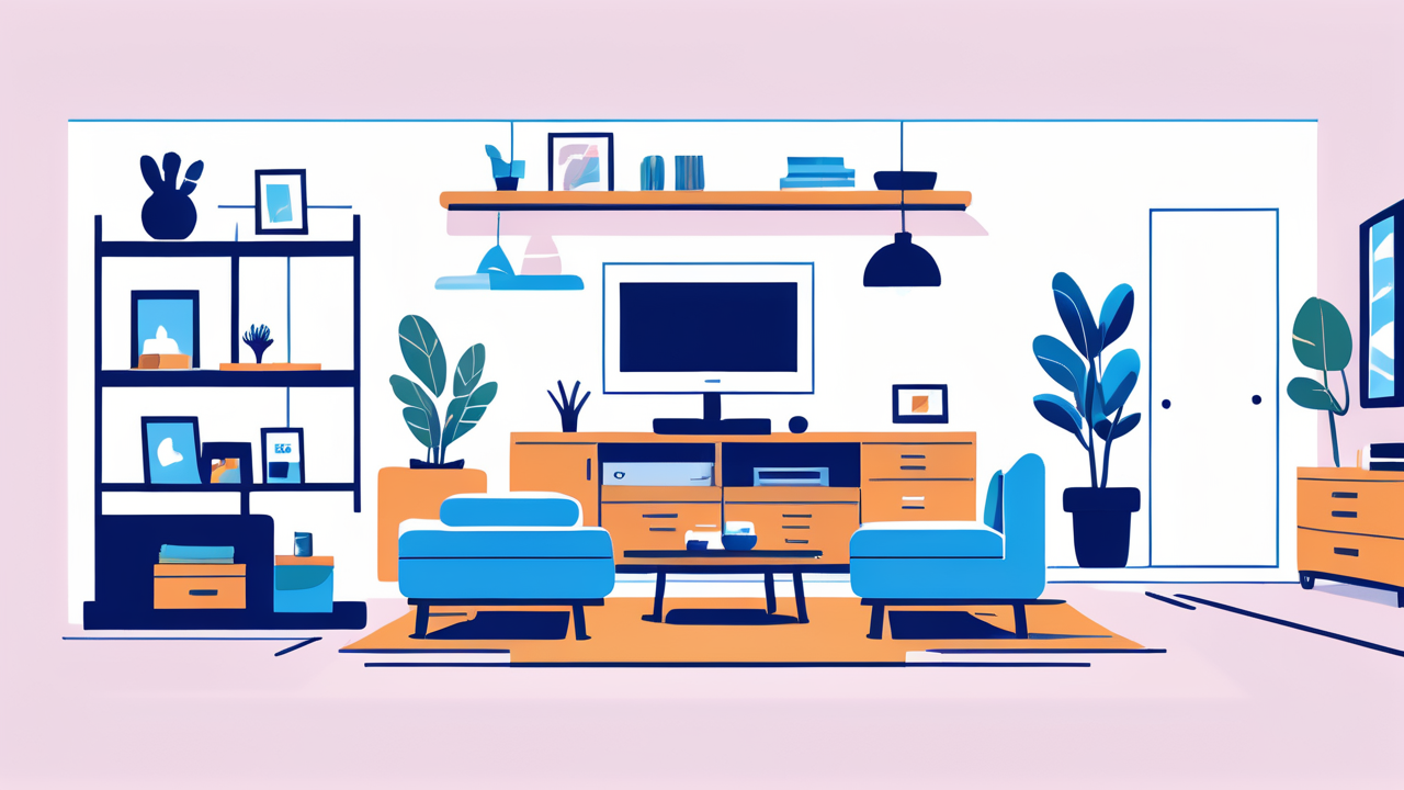 space saving tv stand
