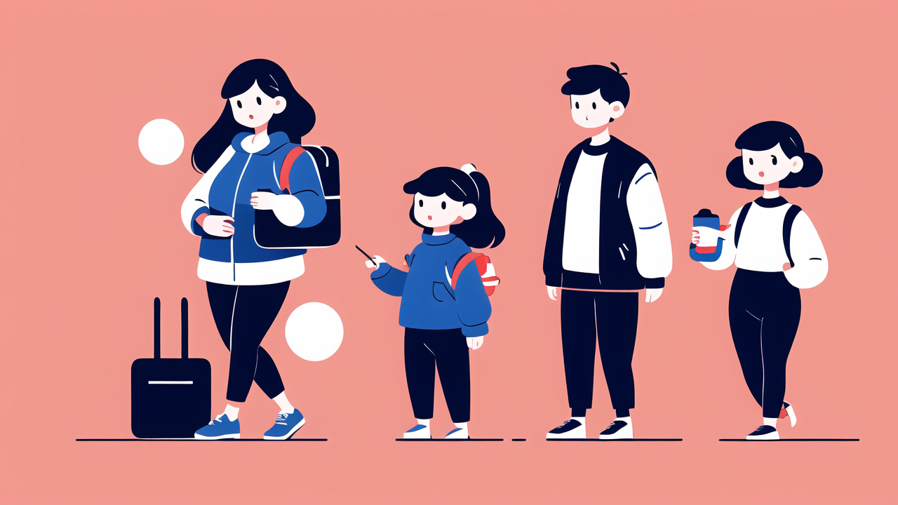 the baby shoes, Cartoon characters with distinct expressions and baby shoes against pink backdrop