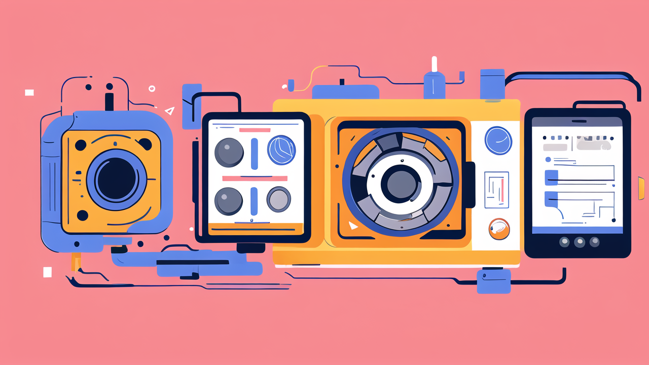 Collection of 6006 bearings with yellow and black gears on pink background