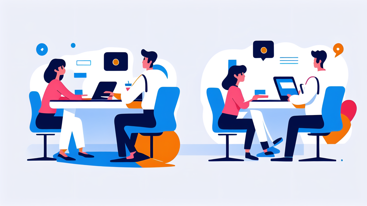 african chairs, Minimalist office with African chair, Bluetooth speakers, blue desk, and lamp.