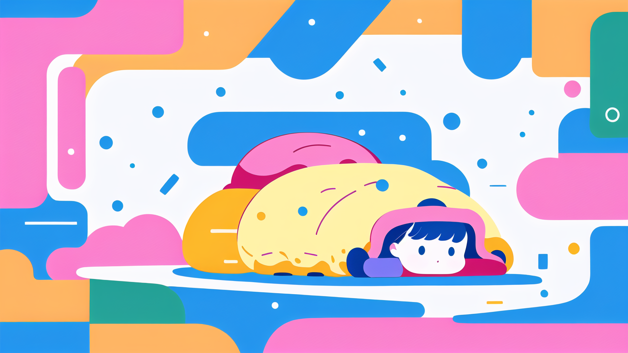 Toddler sleep sack in vibrant illustration evokes peaceful Baby Sleepwear scene.