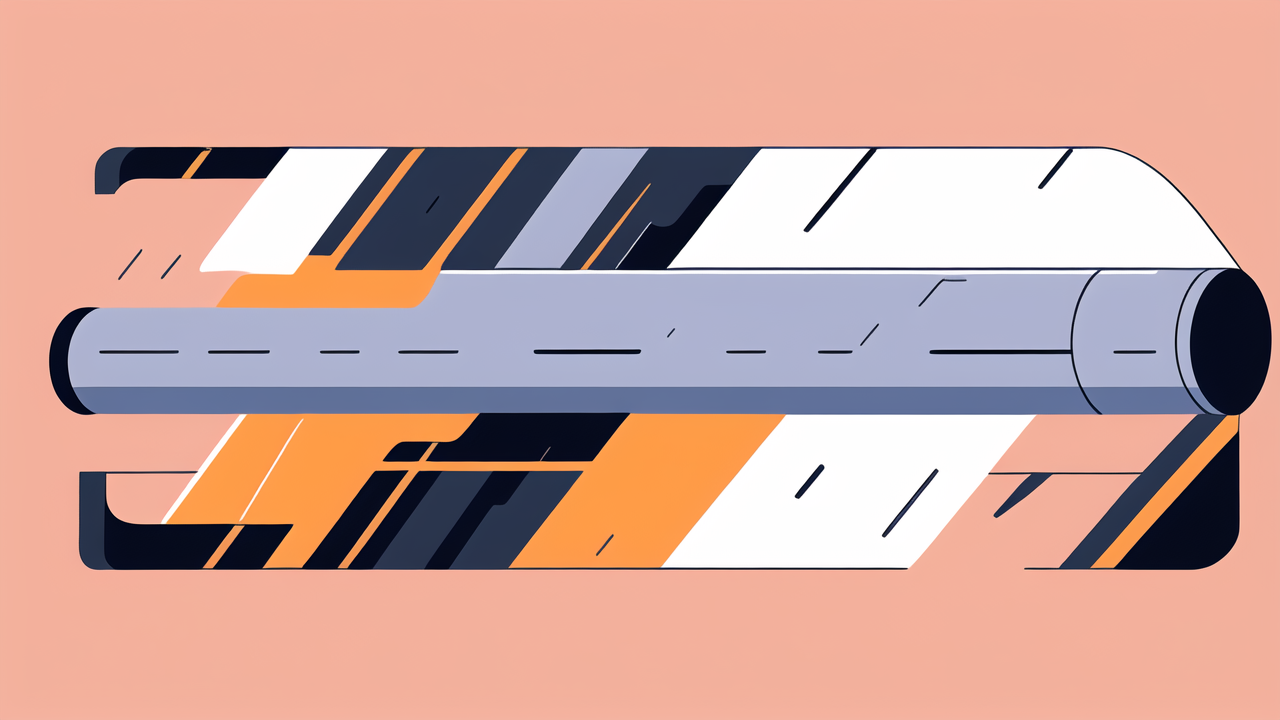 Carbon Fiber composites in black, white, and orange geometric design on peach background