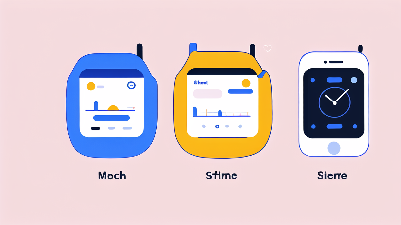 Fitness tracking watch with step tracking feature and time management icons