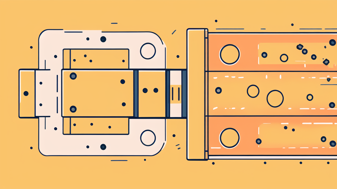 Stylized Bearings device with 6205 2z, white square, yellow rectangle, orange background