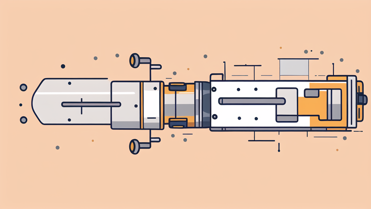 Futuristic white spacecraft with sleek design and orange accents; 6200 2Z bearings.