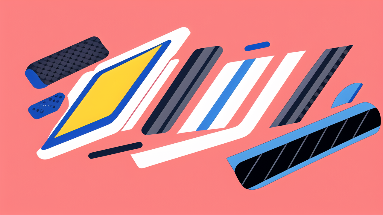 carbon fiber sheets, Cyclist speeding with Carbon Rock Boards, sleek bike, vivid orange and blue motion.