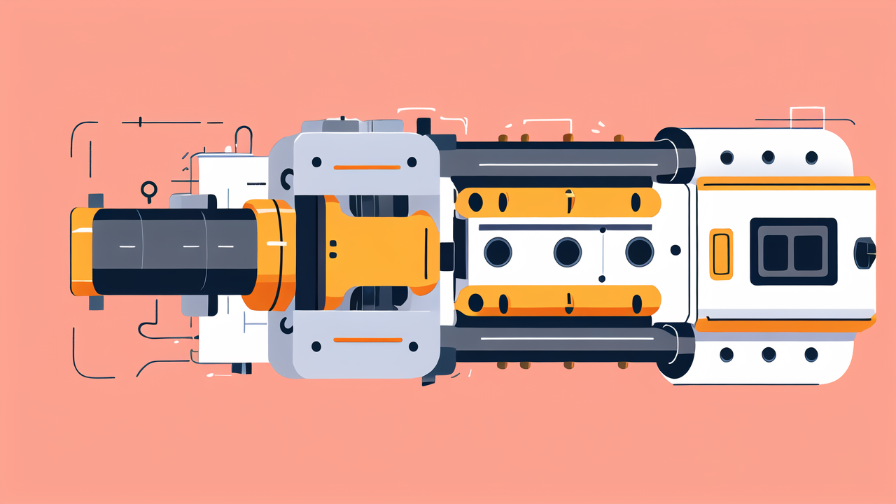 Stylized 6306 bearing with orange, white, and gray circular components on orange background