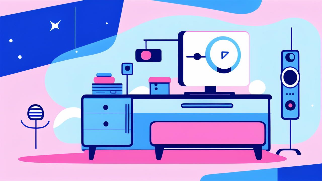 Kawaii Gamer Chairs and Cute Gaming Stuff in a Stylish Living Room Setup