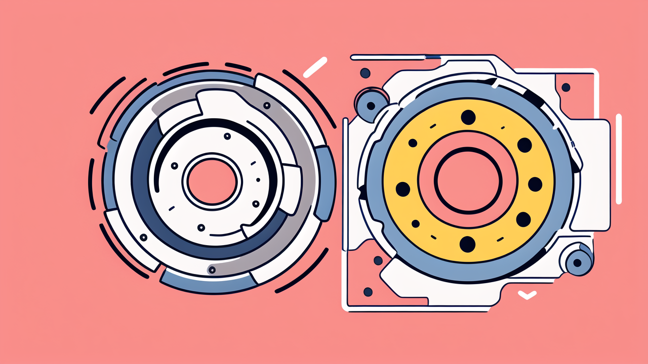 2rsh skf abstract design with SKF bearings, blue concentric circles, yellow angular shapes