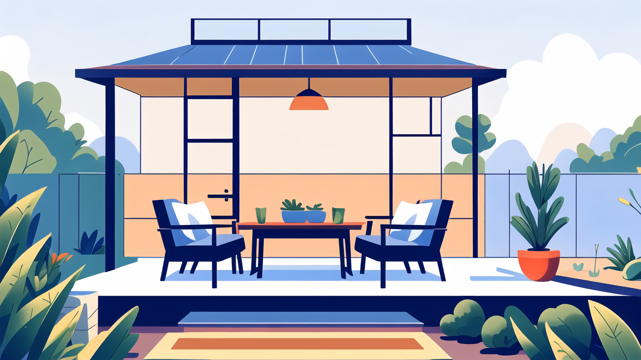 outdoor kitchen storage