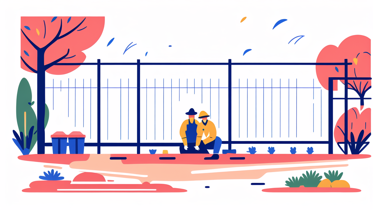 fence drawing