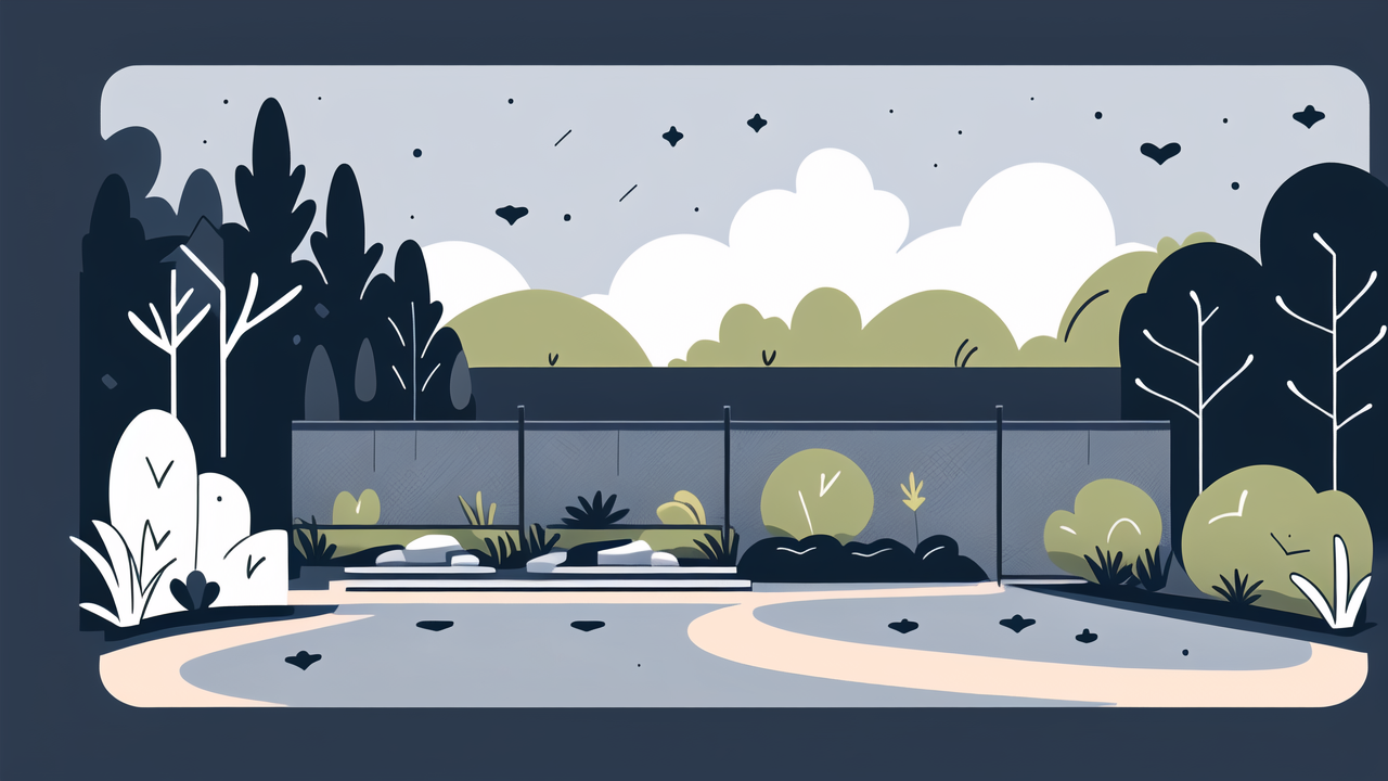 plastic garden fencing