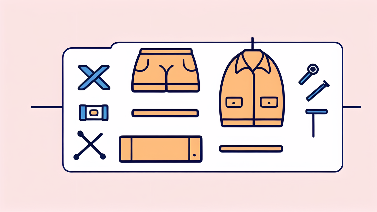 Baby Sleepwear tools with toddler sleep sack; casual wear, jacket, and tools.