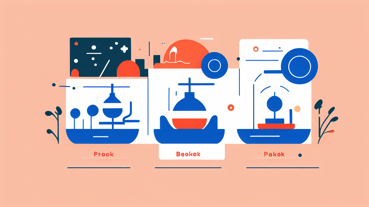 Beaker Bongs in Prok, futuristic Bókek cityscape, and serene Pakok nature scene.