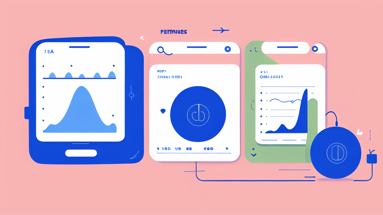 fitness tracking devices, Smartphones displaying health apps with fitness trackers and smartwatch integration