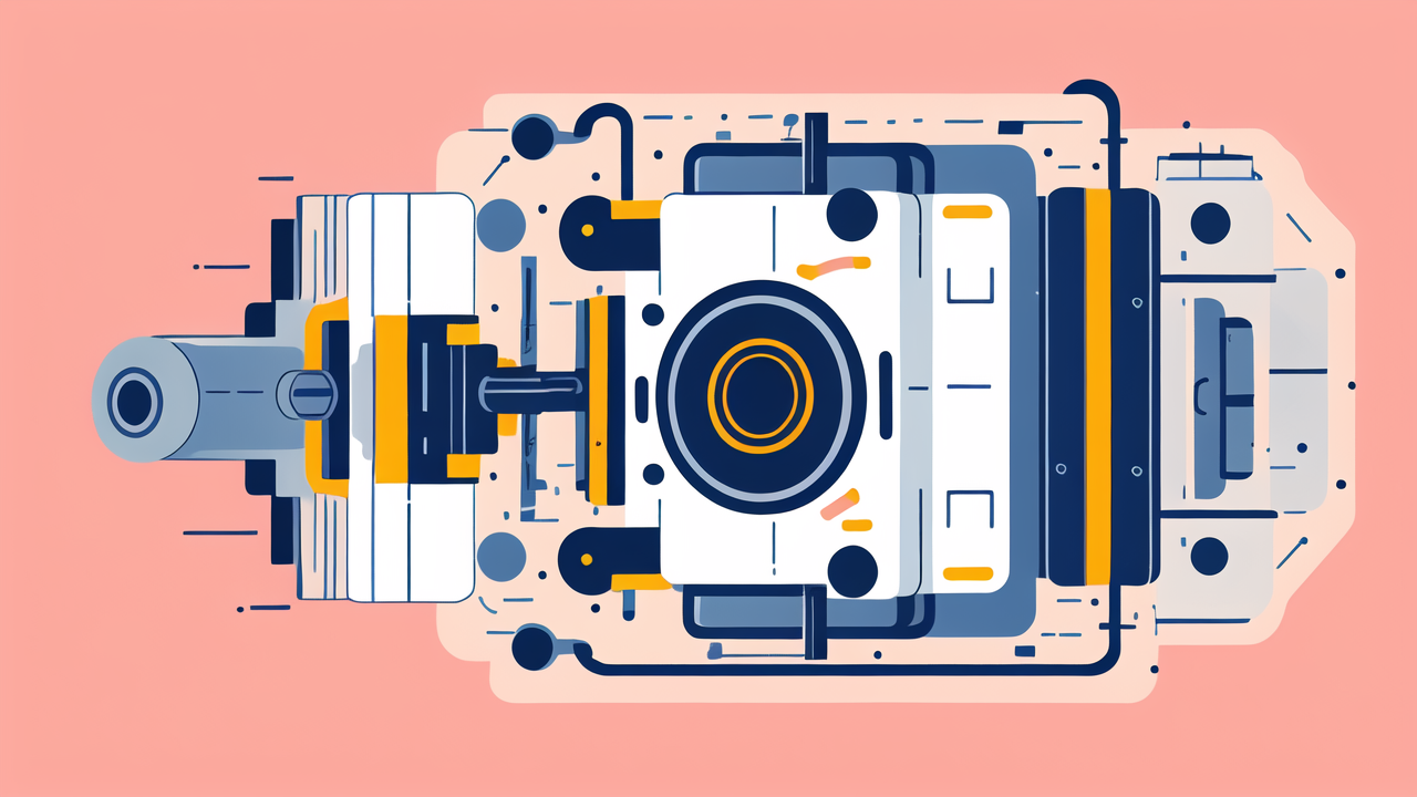 6000 Z Bearing in graphic form with gears, levers, and central circular component.