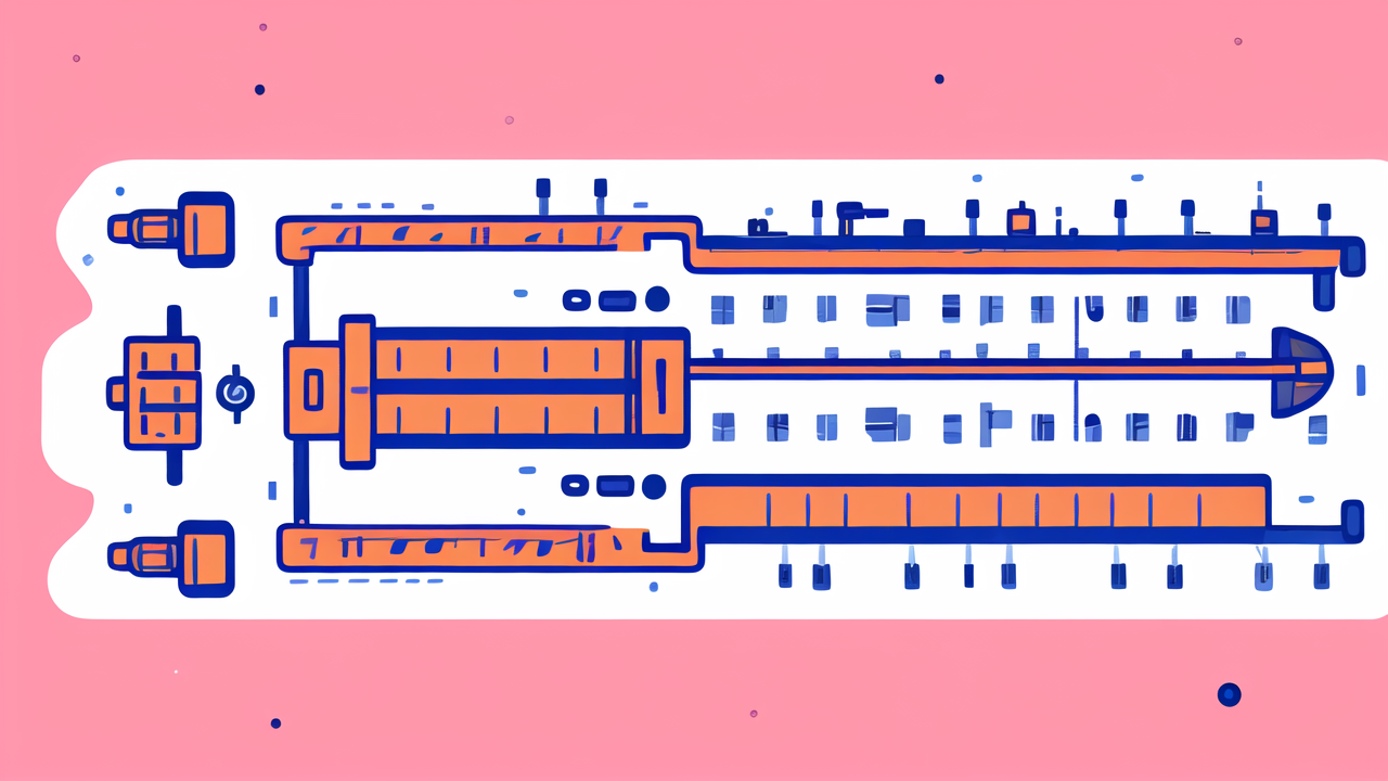 Abstract spacecraft design in orange, blue, and white, focus on 6212 C3 bearing.