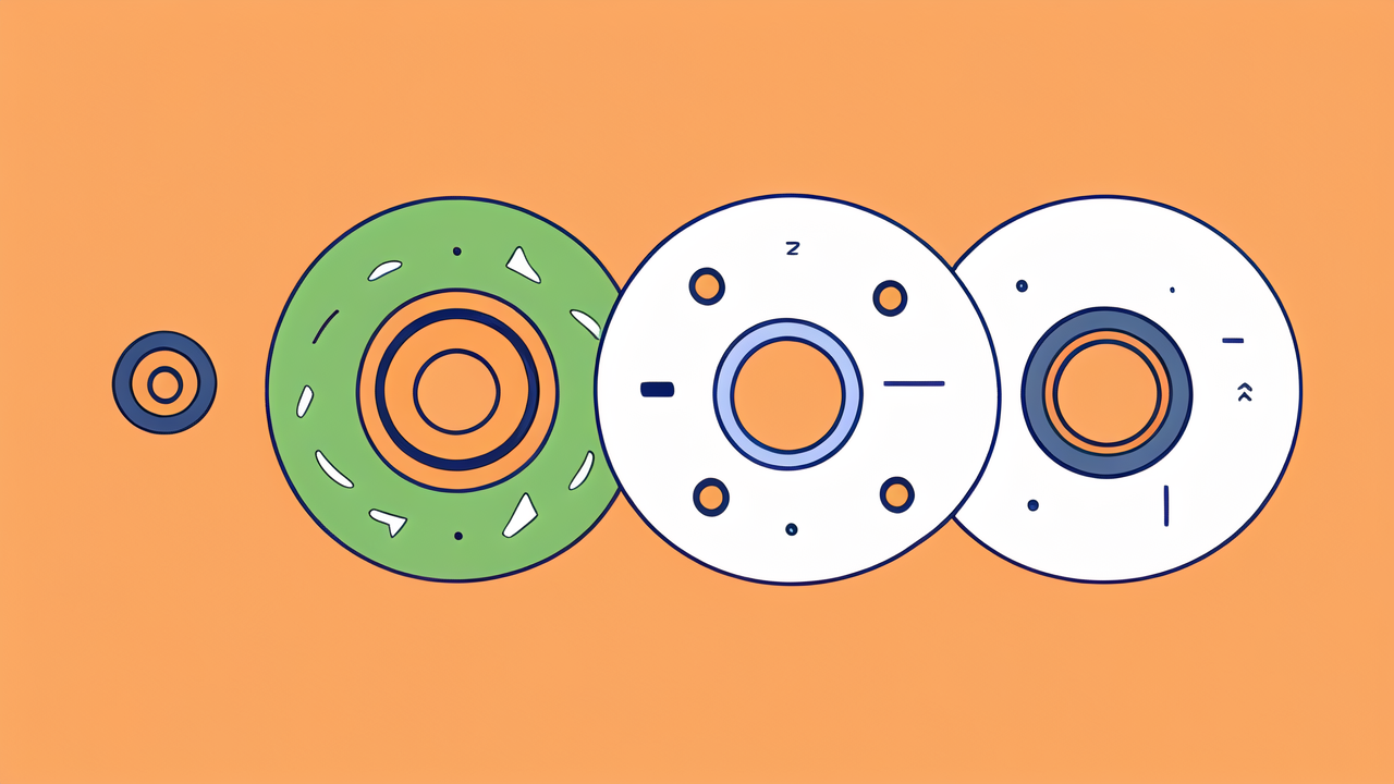 6309 zz, 6309ZZ bearing sequence with blue, green, white circles on orange background.