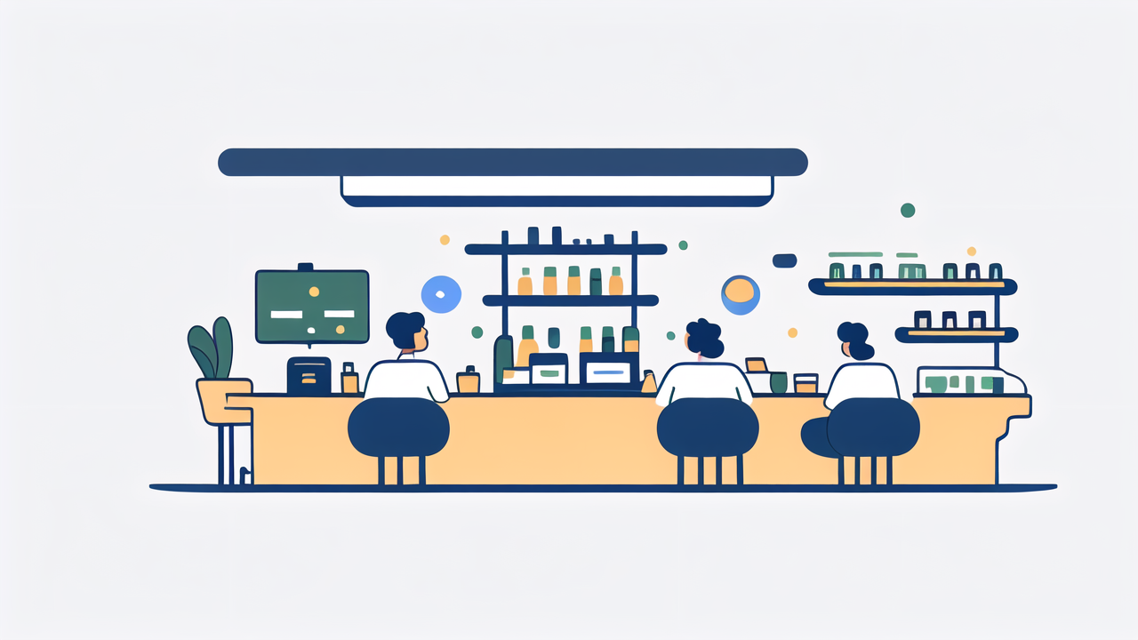Vibrant cafe with High-Back Arm Chairs, comfortable bar chair, and cozy seating.