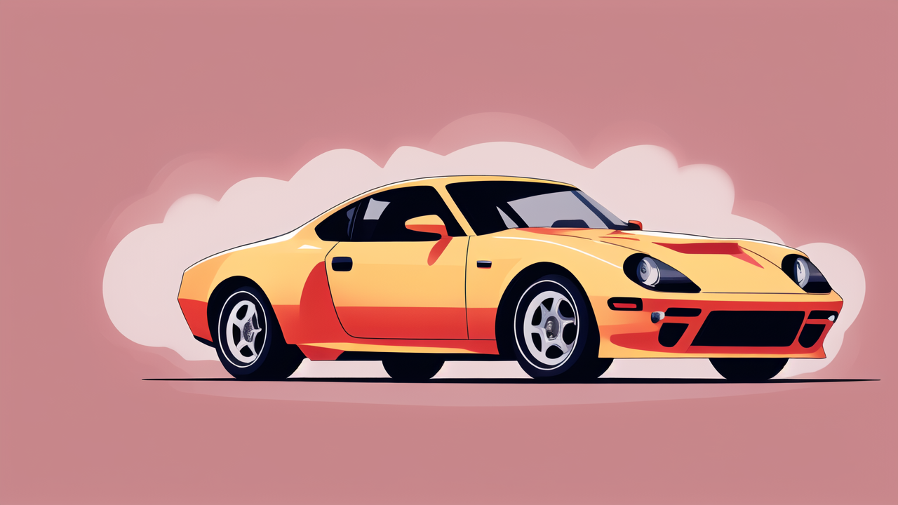 6200 2rsr bearings race car with yellow and black accents on pink background