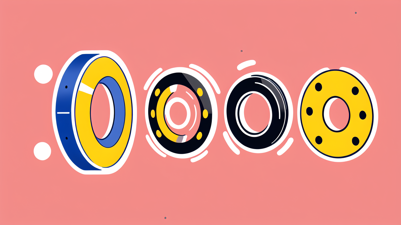 Stylized train illustration with vibrant colors; 6313 ZZ Bearings not depicted.