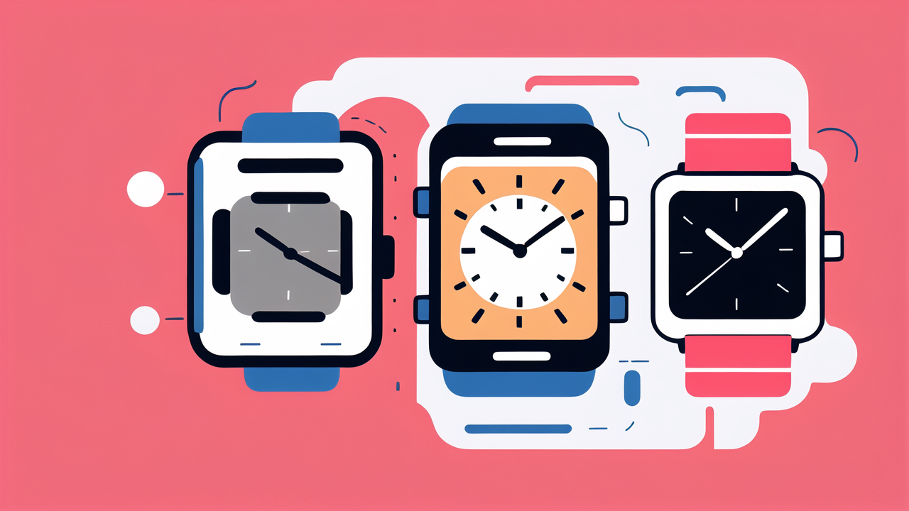 carbon fiber iphone case, Stylized watches on a pink backdrop, showcasing unique designs and vibrant colors.