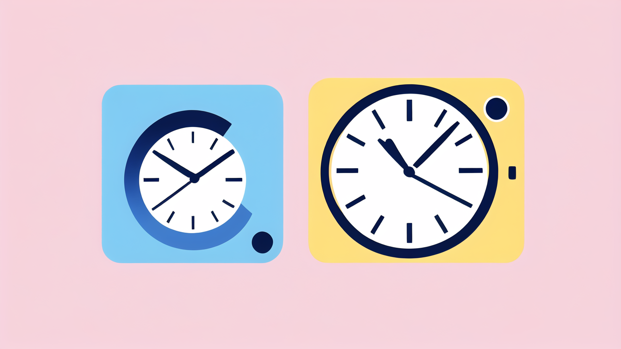 automatic sync clock, comparison of IMC Clear, Timchth Heosnff, Nro fimo Tre interfaces showcasing design features