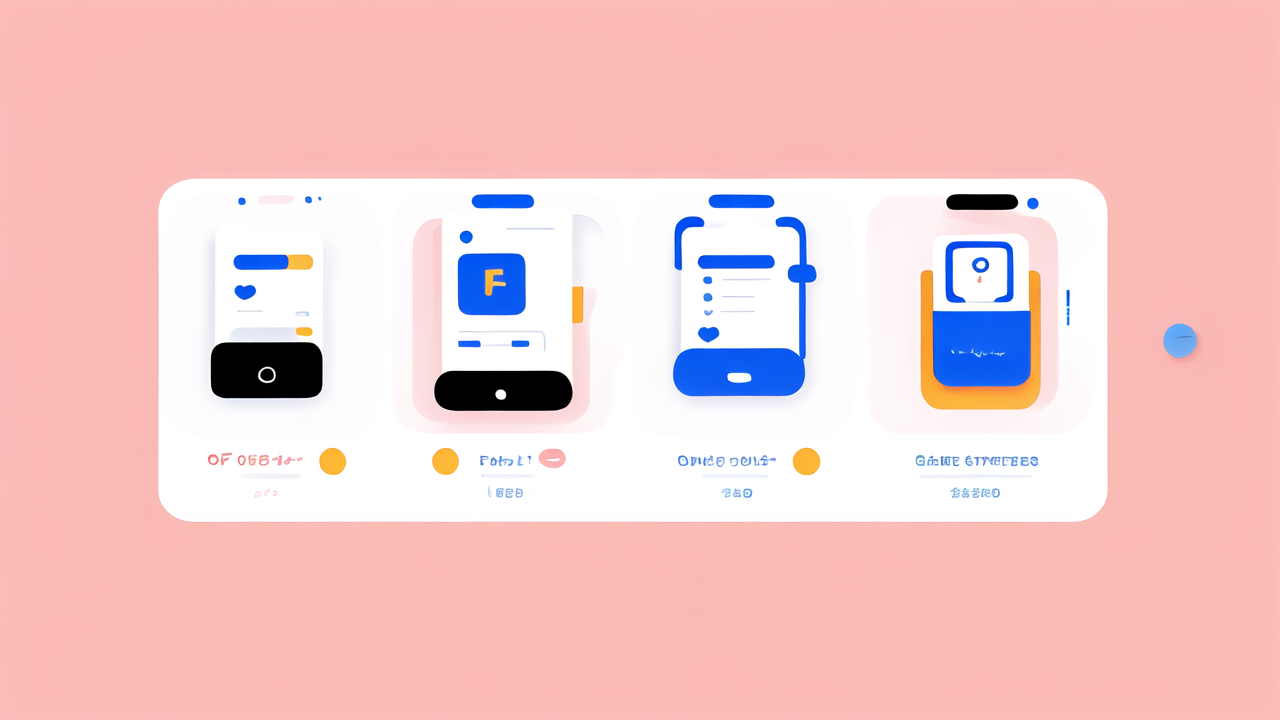 FILA Smartwatch interface illustration with body measurement tracker in blue and orange.