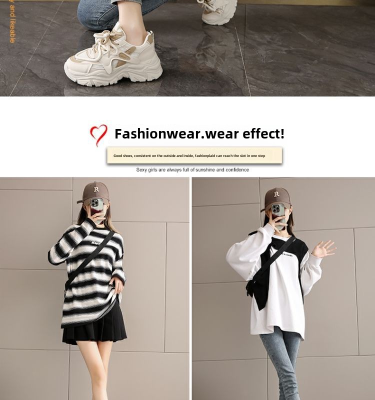 Chaussures de papa pour femmes, nouvelles chaussures à plateforme, chaussures de sport décontractées, chaussures d'étudiant polyvalentes, chaussures à semelles souples, chaussures de voyage antidérapantes_voghion.com