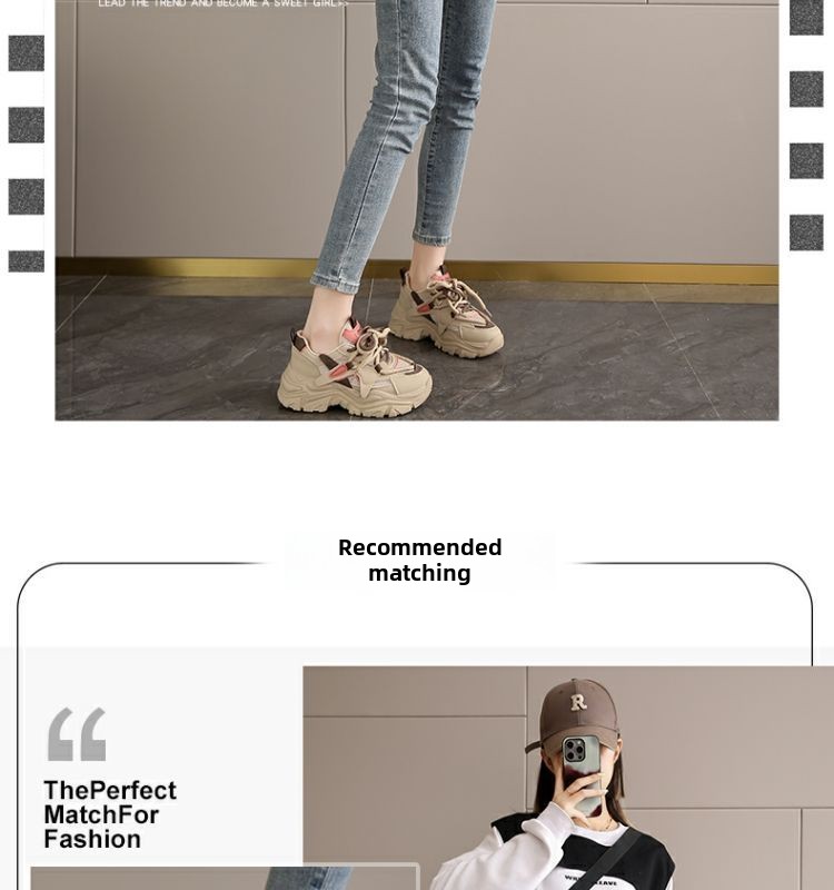 Chaussures de papa pour femmes, nouvelles chaussures à plateforme, chaussures de sport décontractées, chaussures d'étudiant polyvalentes, chaussures à semelles souples, chaussures de voyage antidérapantes_voghion.com