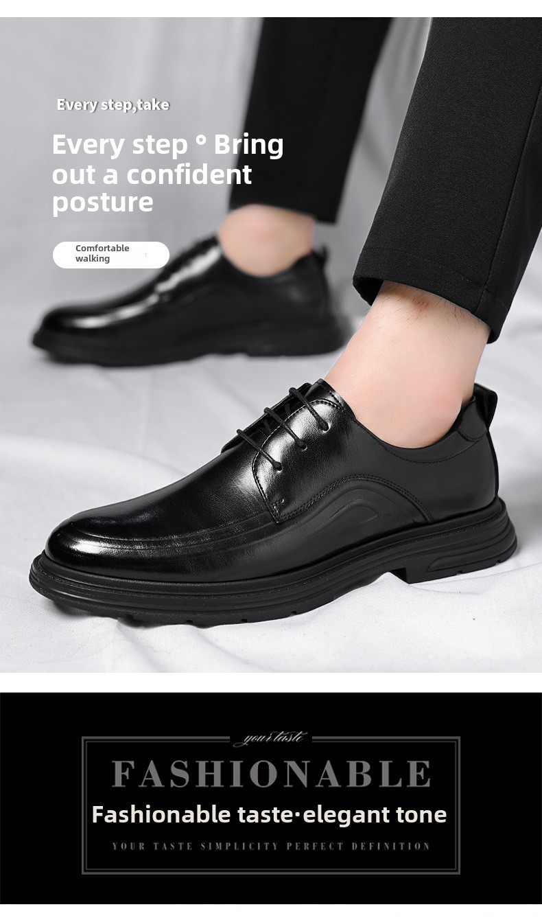 Skórzane buty męskie, nowe, biznesowe, codzienne, wizytowe, męskie, w stylu brytyjskim, buty ślubne dla pana młodego_voghion.com