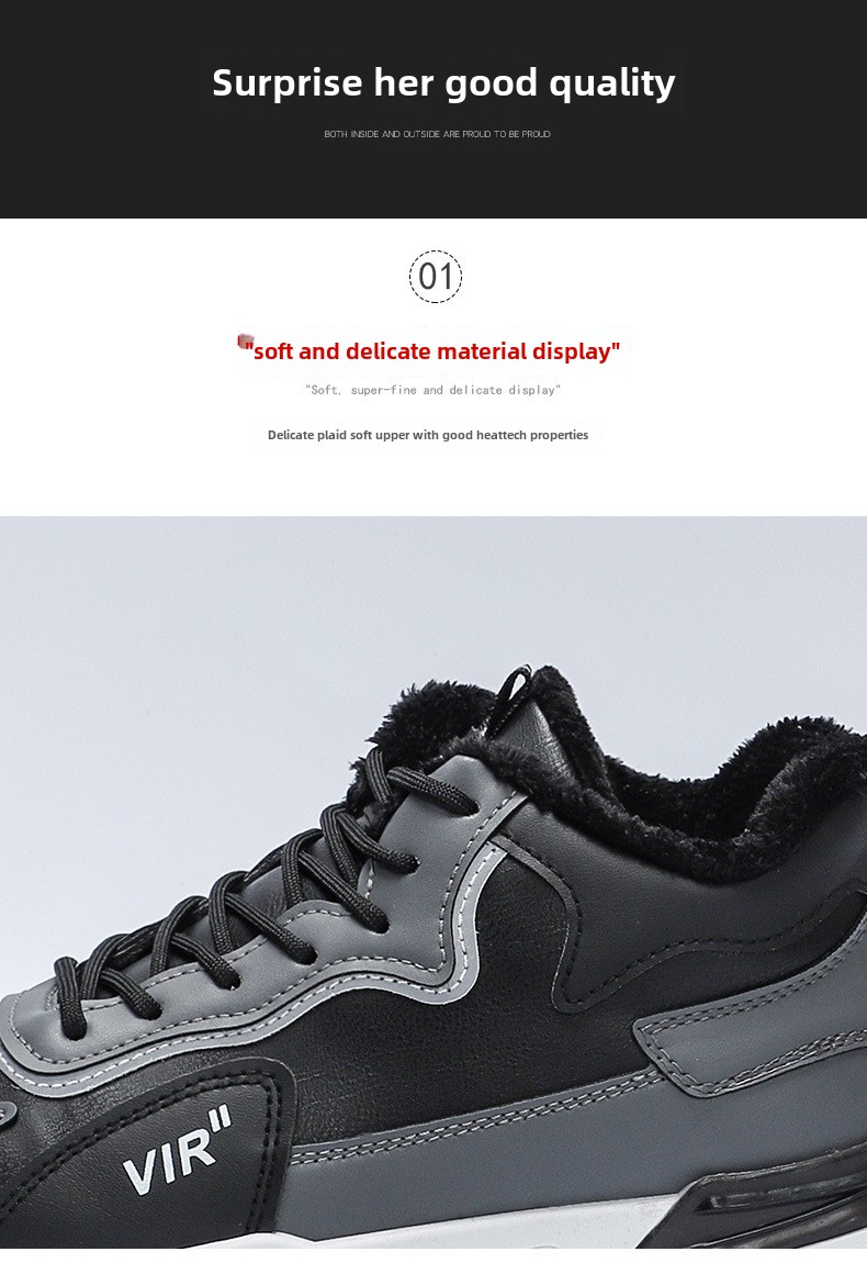 Scarpe da uomo in velluto alla moda, scarpe da uomo versatili, scarpe casual in pelle, scarpe in cotone caldo, scarpe sportive, scarpe da ginnastica bianche, scarpe alla moda da uomo_voghion.com