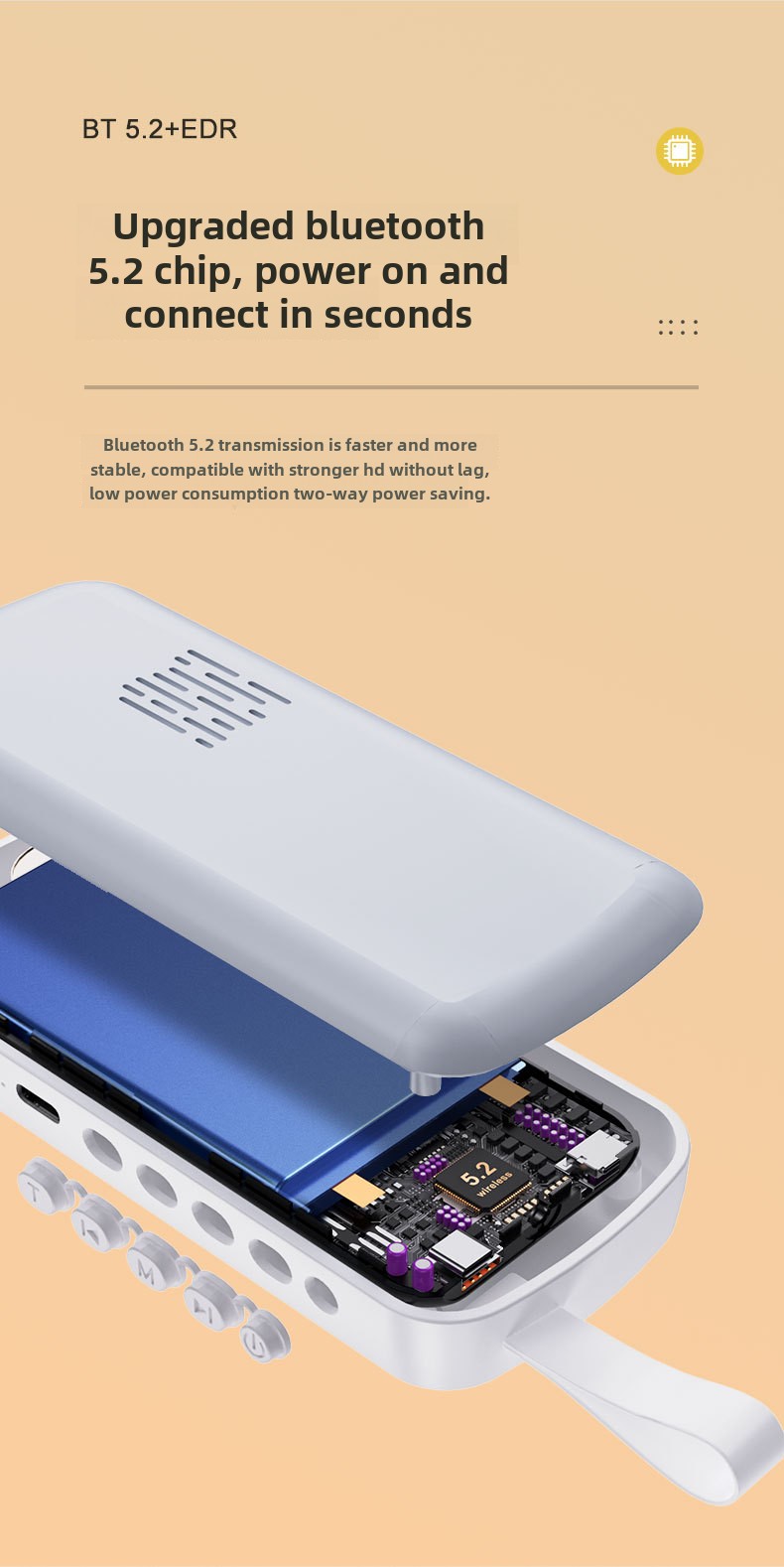 Nutikas uneabiline - kõrvasisese taasesitus, Bluetooth-ühenduvus, valge müra une ajal, stereoheli, TF-kaardi tugi, laadimiskaitse_voghion.com