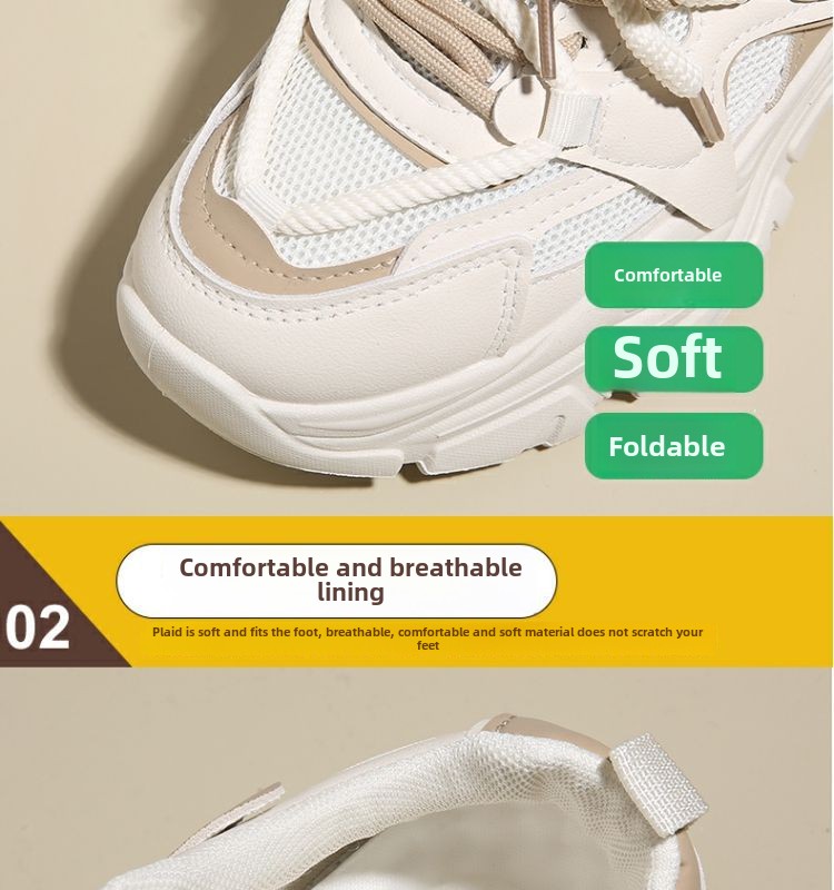 Chaussures de papa pour femmes, nouvelles chaussures à plateforme, chaussures de sport décontractées, chaussures d'étudiant polyvalentes, chaussures à semelles souples, chaussures de voyage antidérapantes_voghion.com
