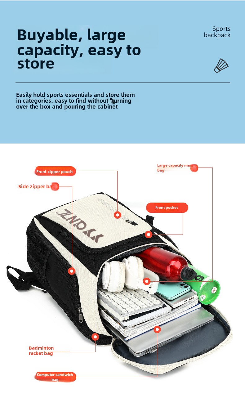 2024 official genuine YYQWZ/Youqiu king badminton bag women's backpack professional men's large capacity_voghion.com