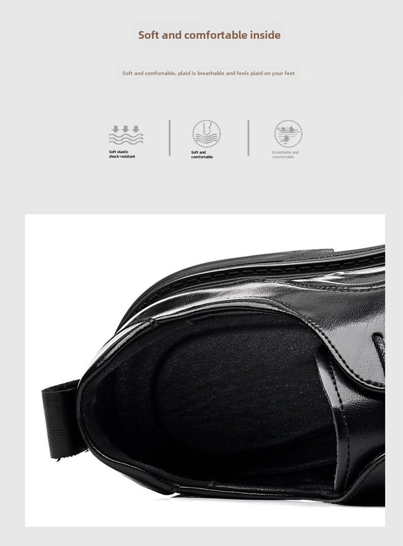 Skórzane buty męskie, nowe, biznesowe, codzienne, wizytowe, męskie, w stylu brytyjskim, buty ślubne dla pana młodego_voghion.com