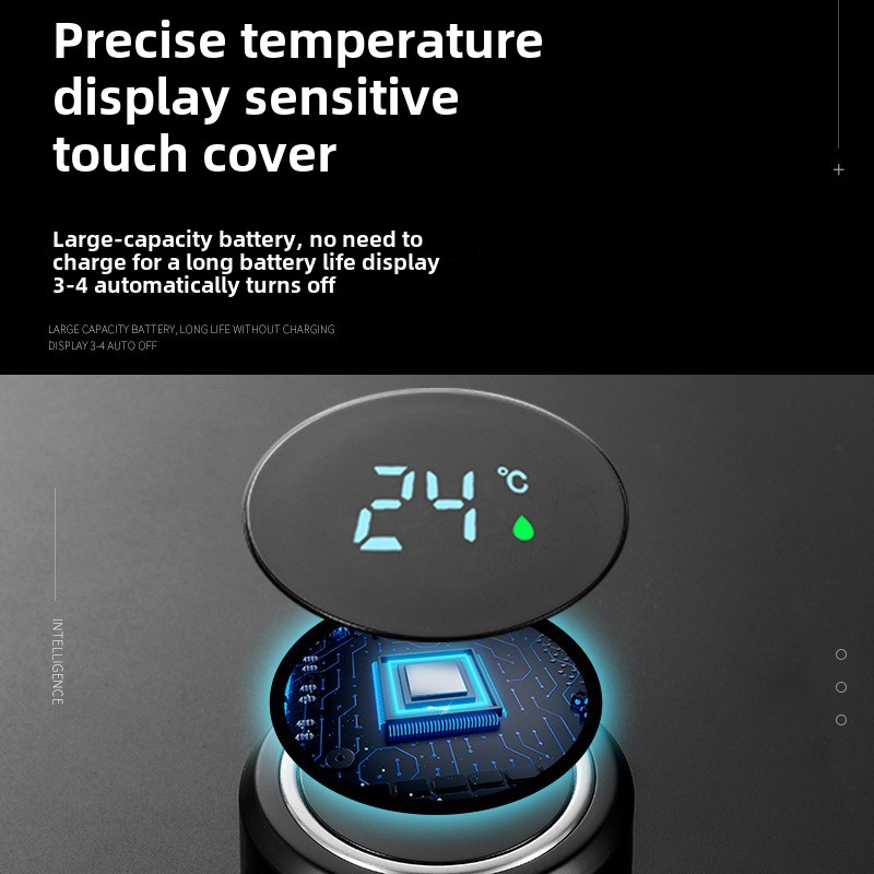Højkvalitets 316 rustfrit stål smart termokande gaveæske til firmaet temperaturvisning te separationskop_voghion.com