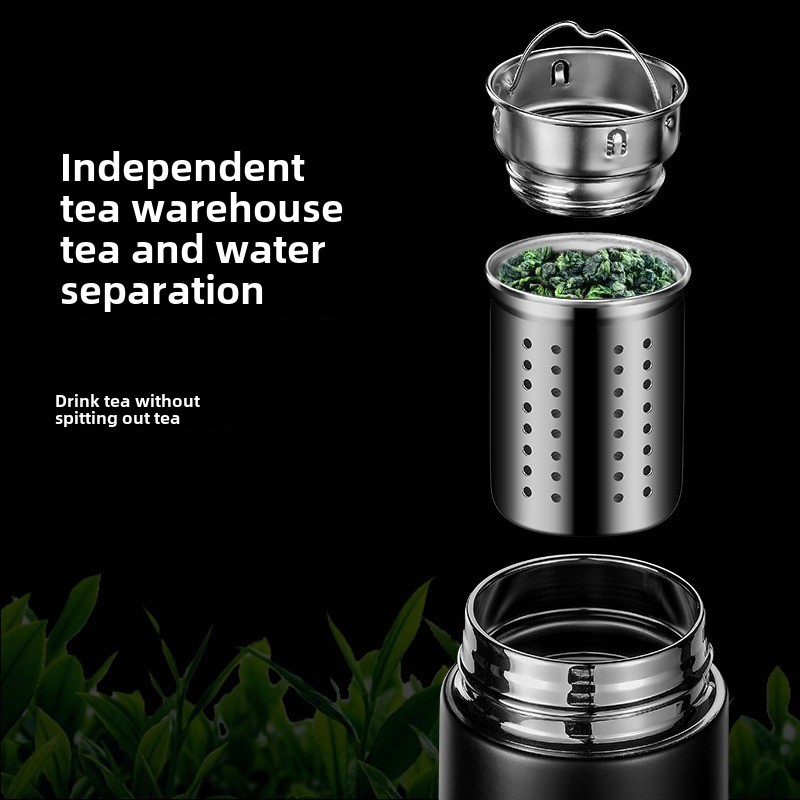 Højkvalitets 316 rustfrit stål smart termokande gaveæske til firmaet temperaturvisning te separationskop_voghion.com