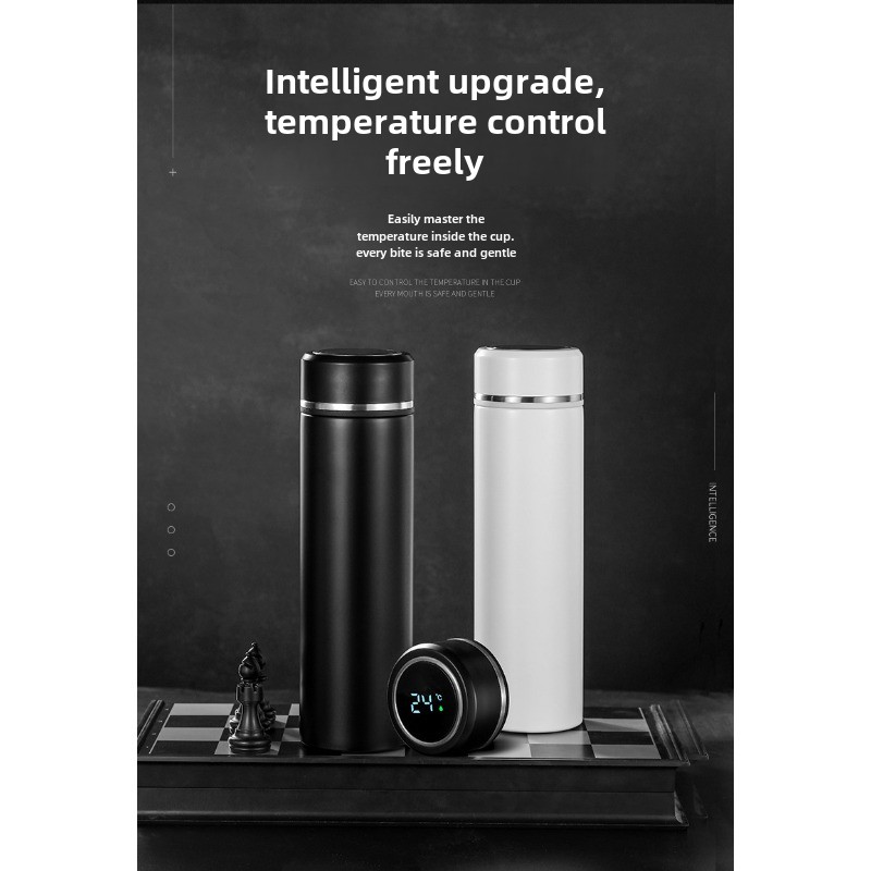 Højkvalitets 316 rustfrit stål smart termokande gaveæske til firmaet temperaturvisning te separationskop_voghion.com