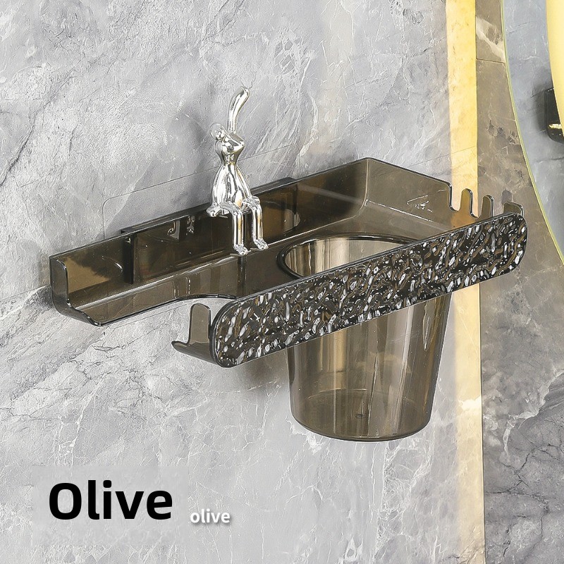 Wandmontéiert Waasser Ripple Hoer Dryer Rack ouni Punching Toilette Stockage Hanger Hoer Dryer Klammer Buedzëmmer Rack_voghion.com
