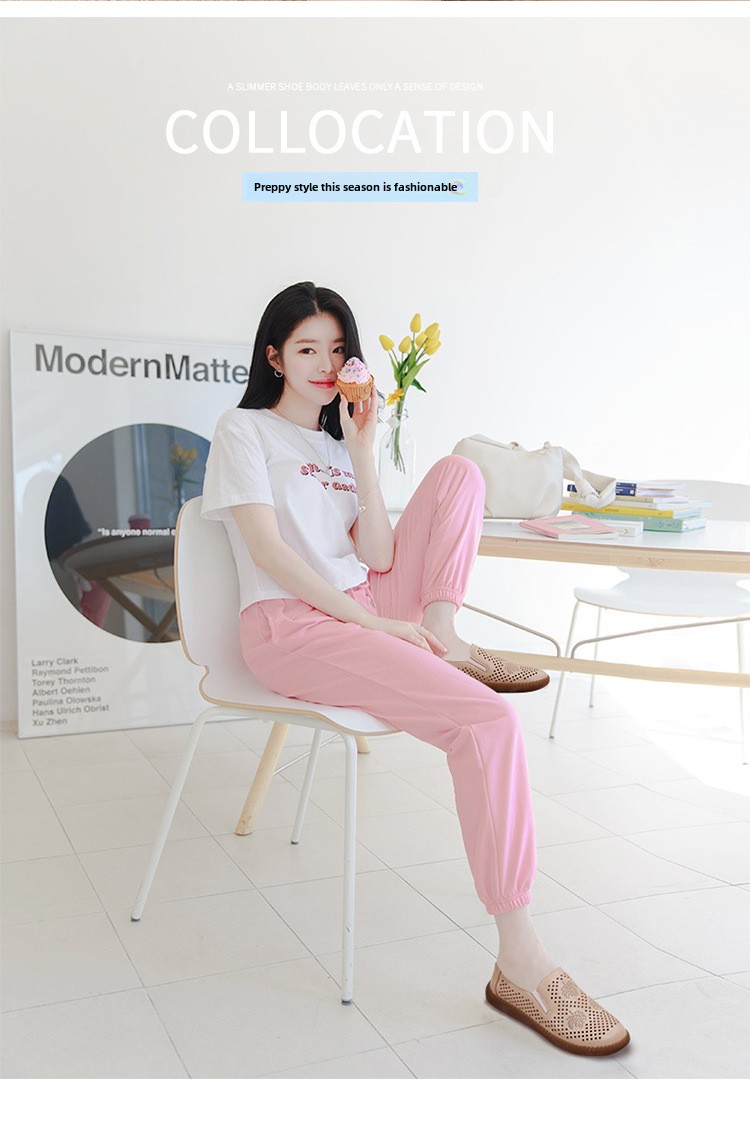 Lederschuhe für Damen Doudou-Schuhe mit Rindersehnensohle Mittleres Alter und Mutterschuhe Flache, rutschfeste Lederschuhe Weiche Sohlen werden der Schuhe nicht müde_voghion.com