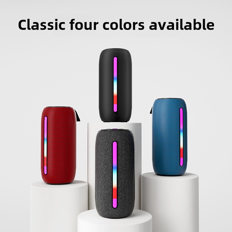 Altoparlante wireless YaShoo - Connessione Bluetooth, luce ambientale RGB, uscita 10 W, protezione di ricarica, scheda TF supportata, modalità TWS, batteria da 1200 mAh_voghion.com
