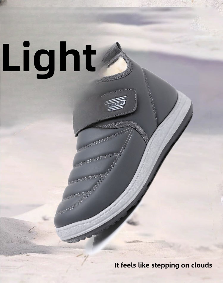 Wanter nei Hären Kottengschuhe Kaschmir Schnéistiefelen verdickt Härenschuhe Wanderschuhe Liederuewerfläch waasserdicht an rutschfest Pappschuhe_voghion.com