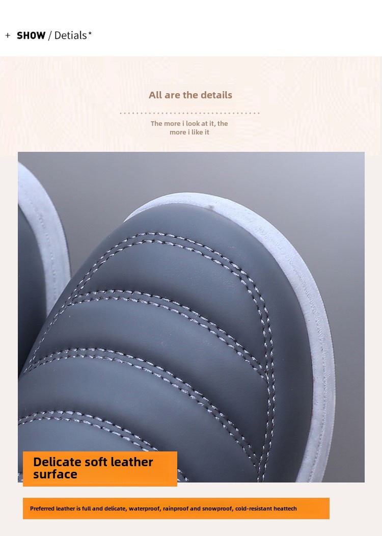 Wanter nei Hären Kottengschuhe Kaschmir Schnéistiefelen verdickt Härenschuhe Wanderschuhe Liederuewerfläch waasserdicht an rutschfest Pappschuhe_voghion.com