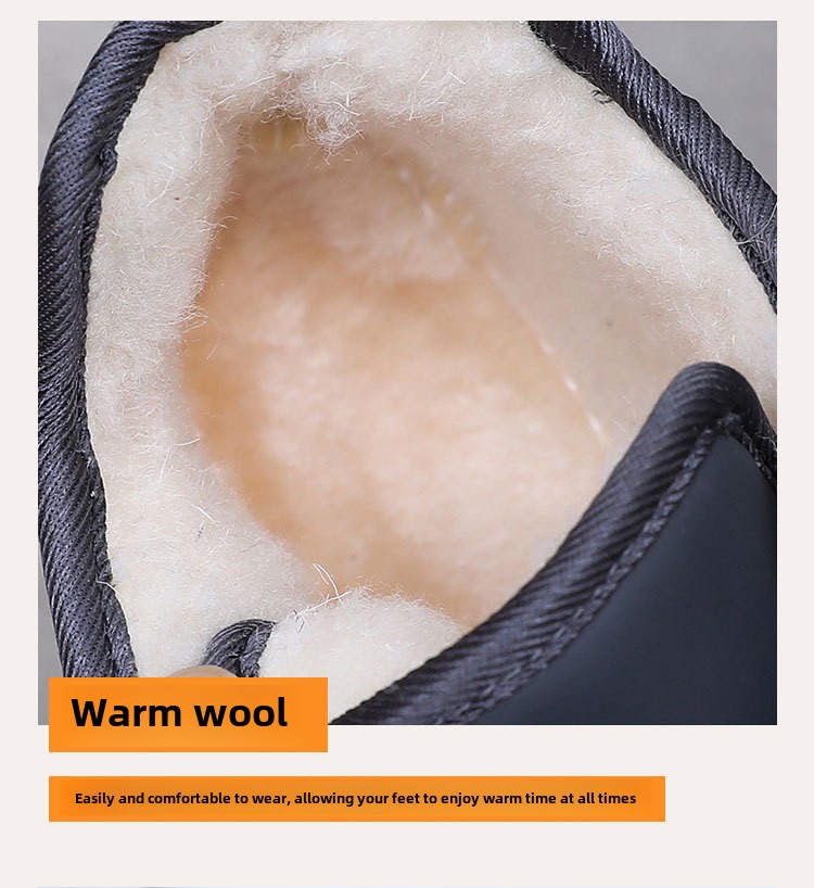 Wanter nei Hären Kottengschuhe Kaschmir Schnéistiefelen verdickt Härenschuhe Wanderschuhe Liederuewerfläch waasserdicht an rutschfest Pappschuhe_voghion.com